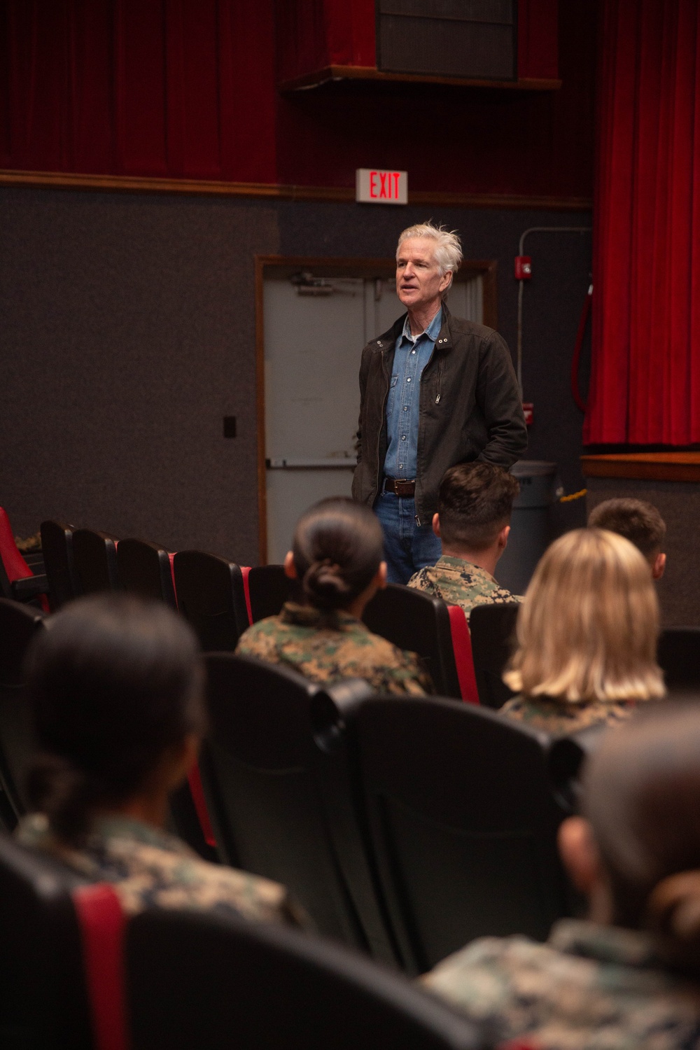 Matt Modine visits the Marines of MCAS New River and 2nd Marine Aircraft Wing