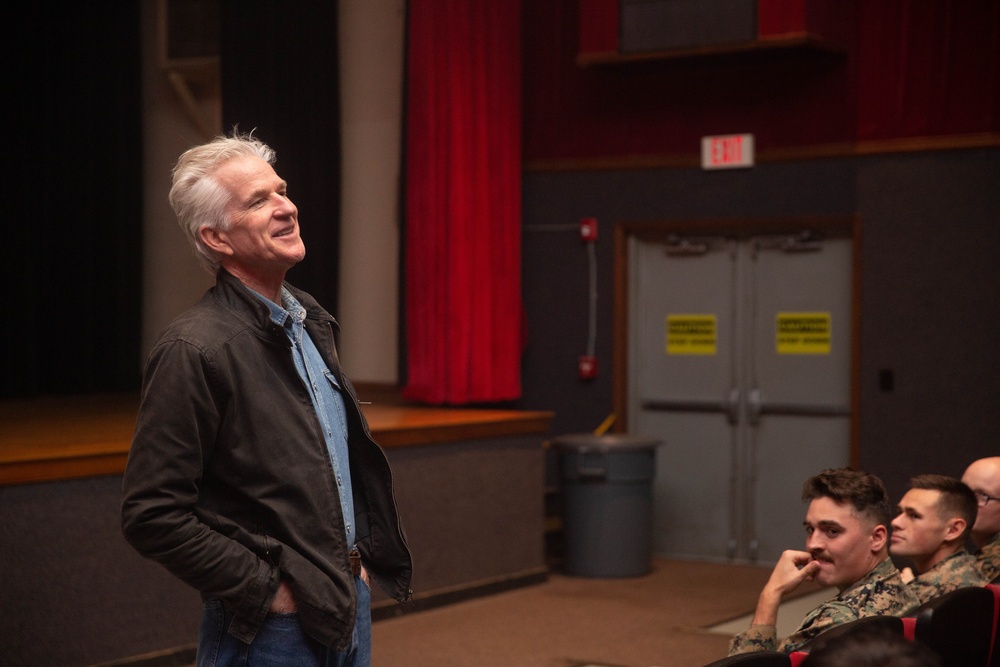 Matt Modine visits the Marines of MCAS New River and 2nd Marine Aircraft Wing