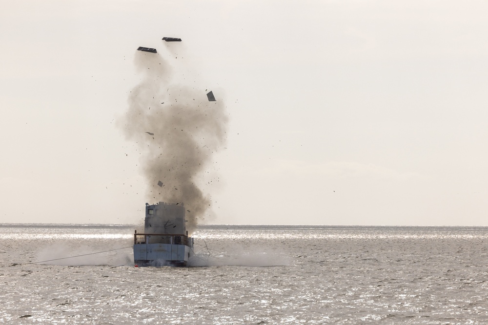 Former Patrol Boat SEA DOG makes its way to Bombing Target - 9