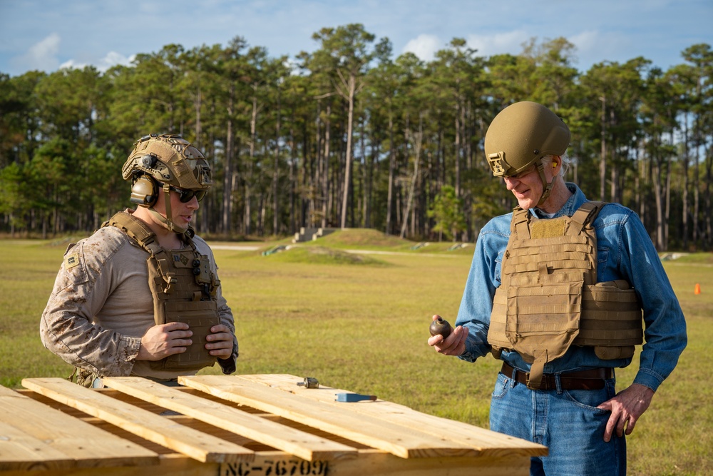 Matthew Modine Visits Infantry Training Battalion