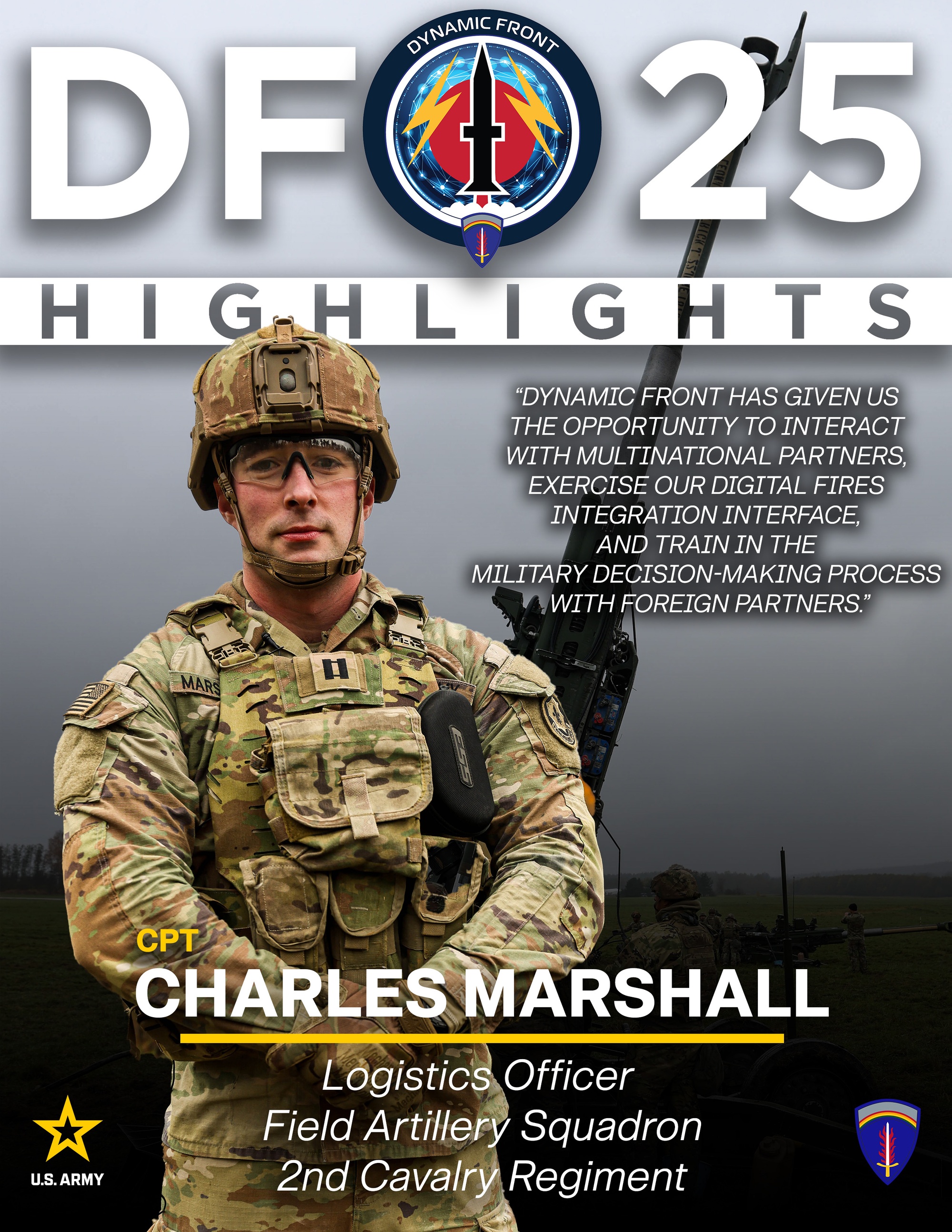 DVIDS - Images - Dynamic Front 25 Highlight: Cpt. Charles Marshall