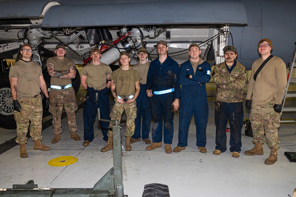 62d MXG Airmen replace C-17 main landing gear axle