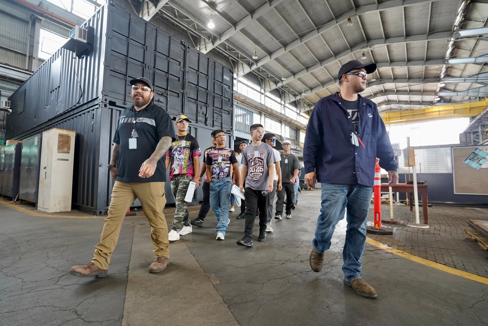 Castle High School students visit Pearl Harbor Naval Shipyard