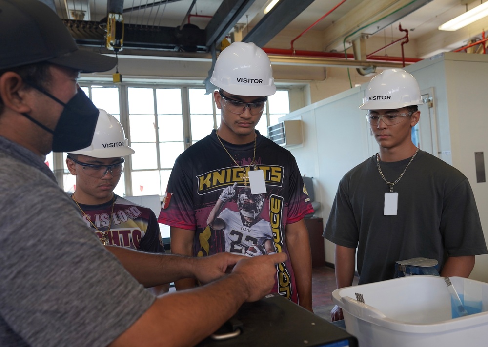 Castle High School students visit Pearl Harbor Naval Shipyard