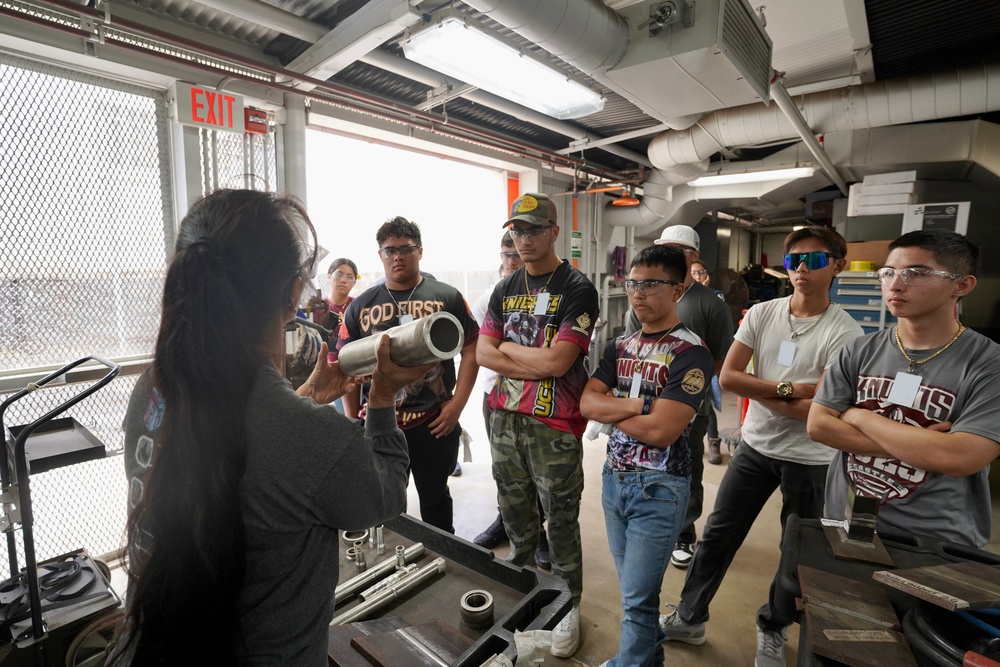 Castle High School students visit Pearl Harbor Naval Shipyard