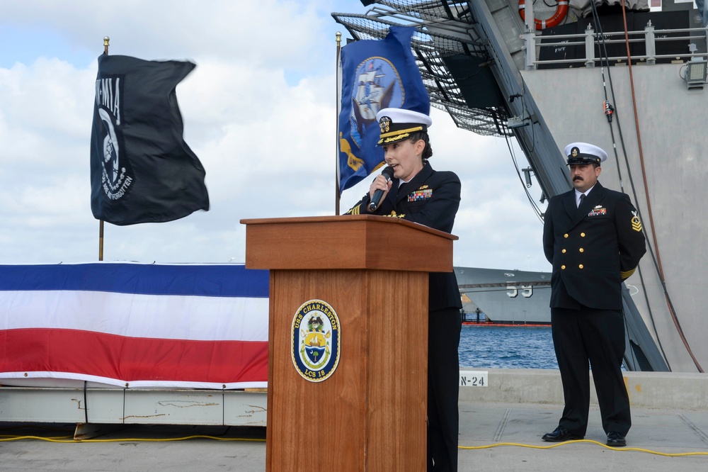 USS Charleston (LCS 18) Conducts Change of Command Ceremony