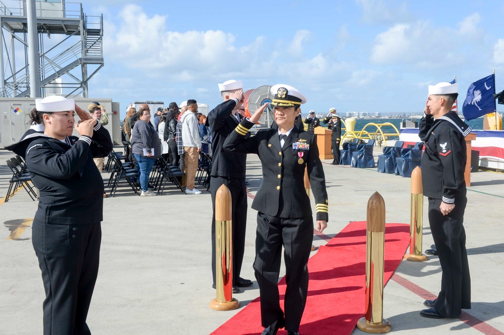 USS Charleston (LCS 18) Conducts Change of Command Ceremony