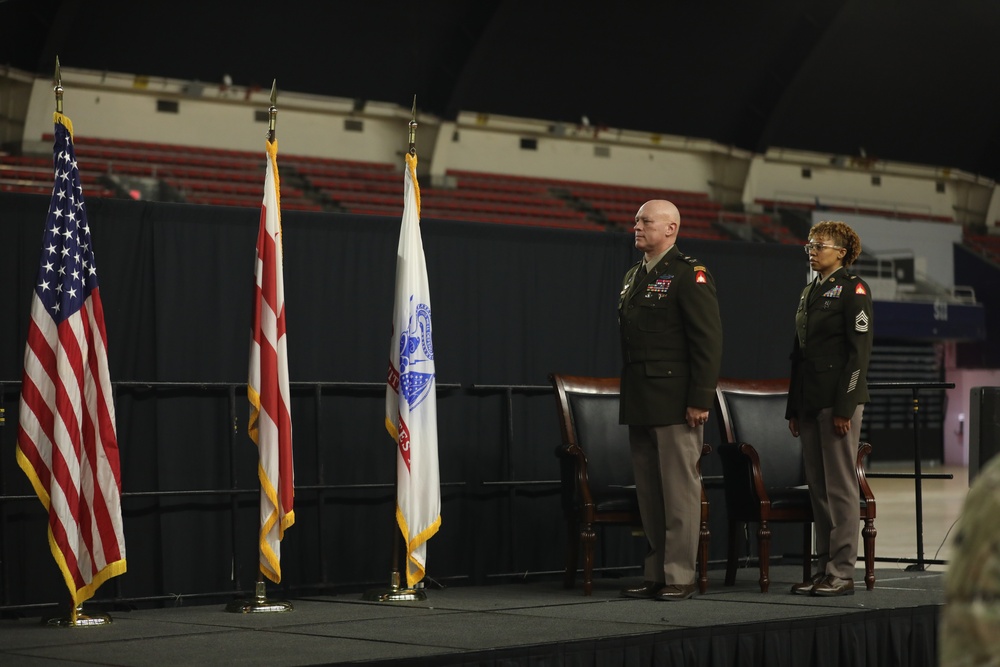 Sergeant Major Jackson promotion ceremony