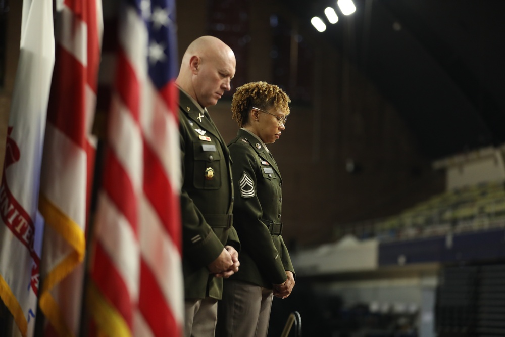 Sergeant Major Jackson promotion ceremony