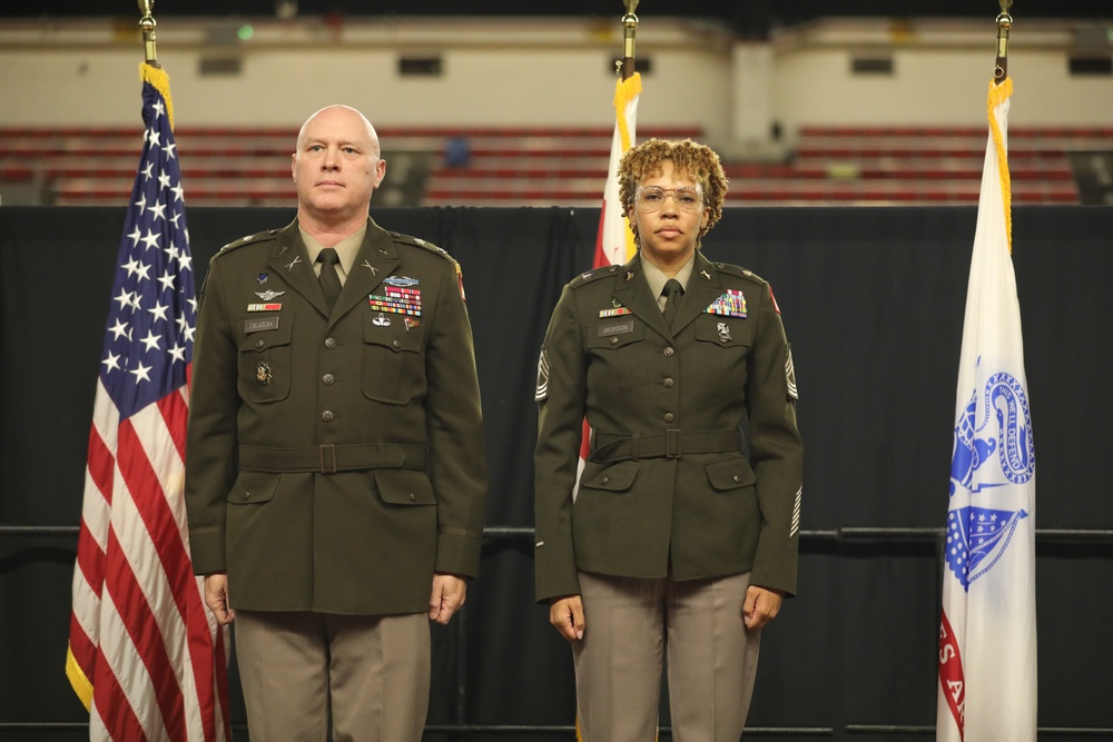 Sergeant Major Jackson promotion ceremony