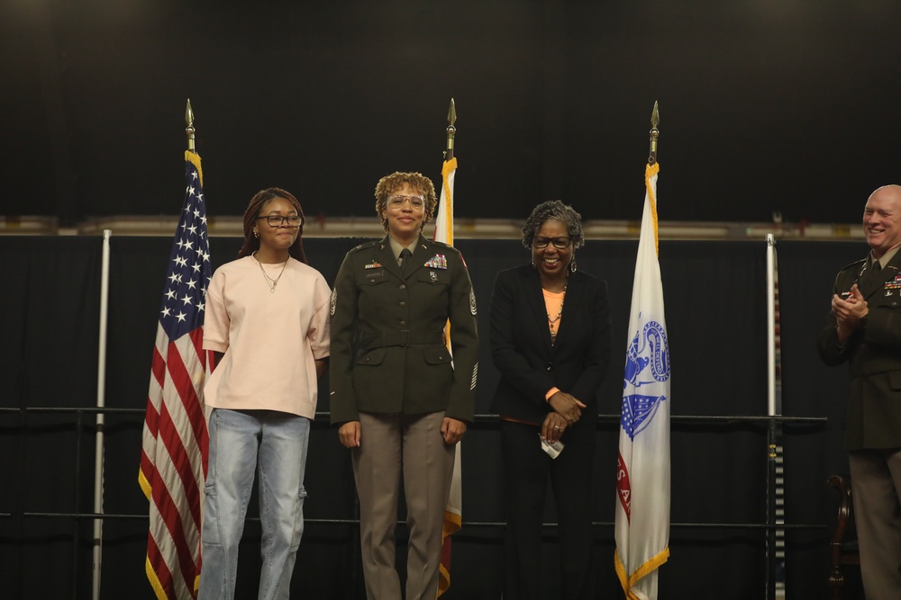 Sergeant Major Jackson promotion ceremony