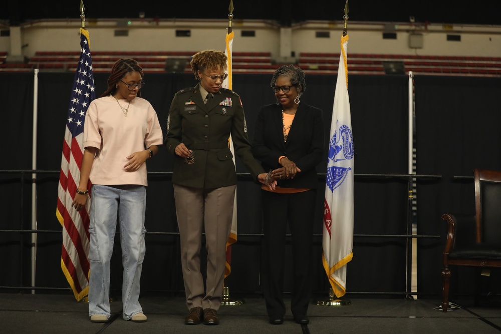 Sergeant Major Jackson promotion ceremony