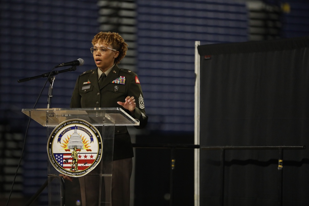 Sergeant Major Jackson promotion ceremony