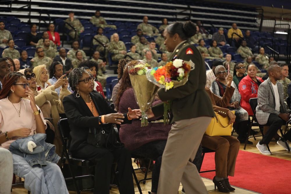 Sergeant Major Jackson promotion ceremony