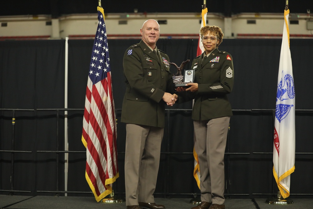 Sergeant Major Jackson promotion ceremony