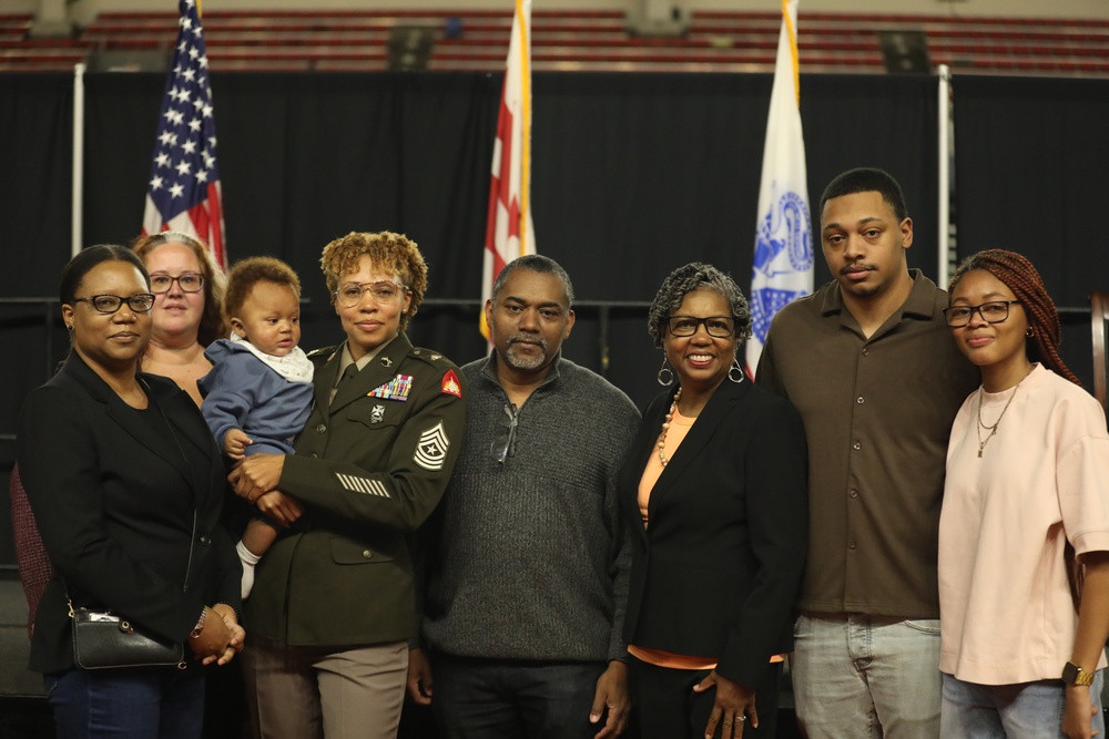 Sergeant Major Jackson promotion ceremony