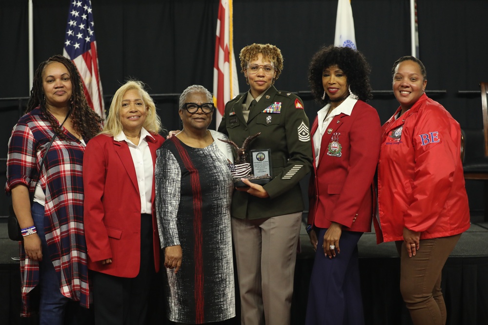 Sergeant Major Jackson promotion ceremony