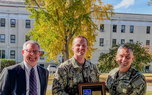 NAVFAC Atlantic’s Lt. j.g. Andrew Meiners Named 2025 Military Engineer of the Year