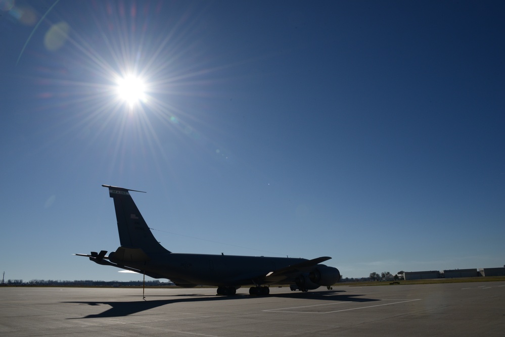 KC-135 on the ramp