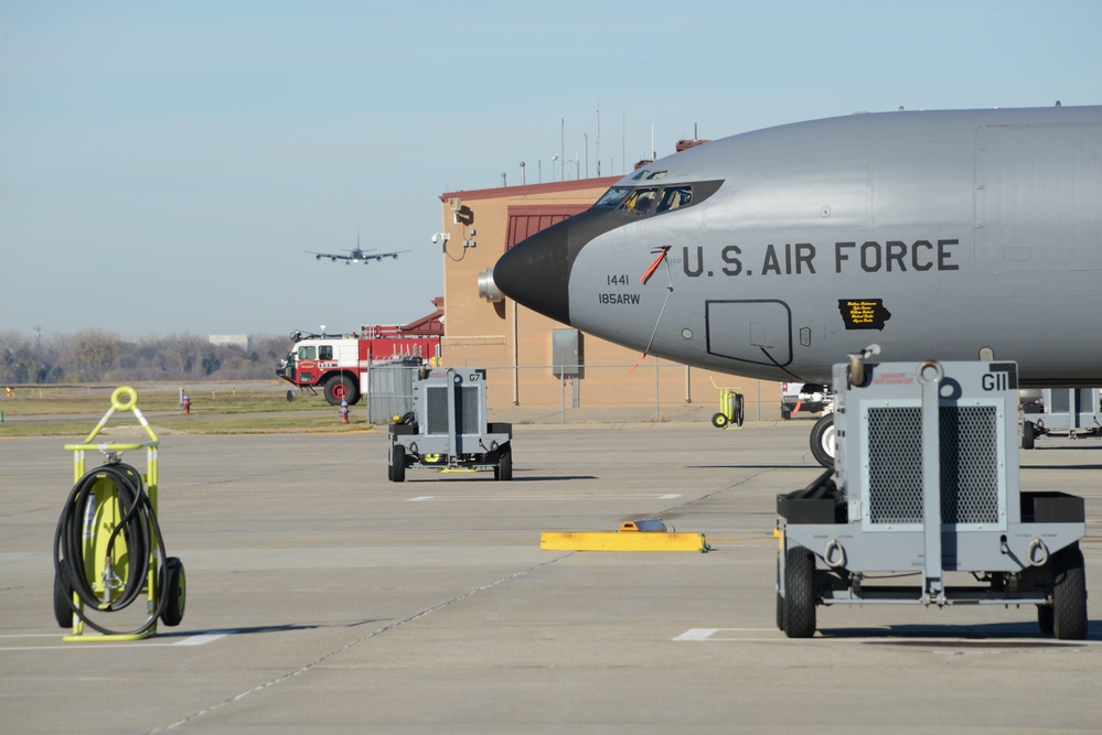 Flight line landing