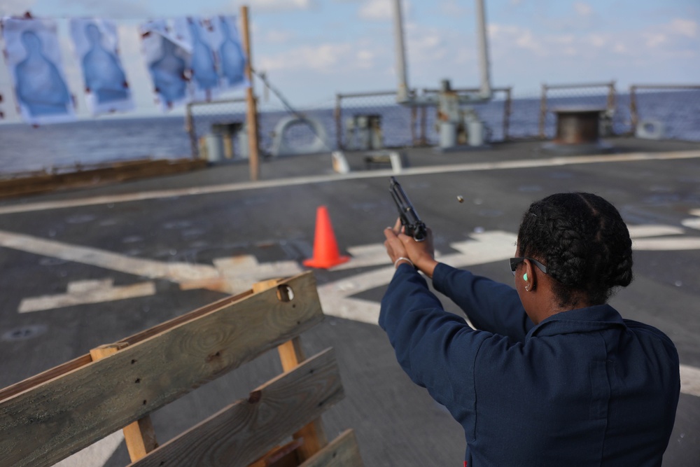 USS Arleigh Burke 9mm Shoot