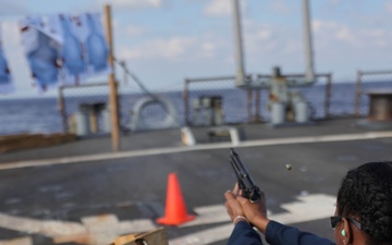 USS Arleigh Burke 9mm Shoot