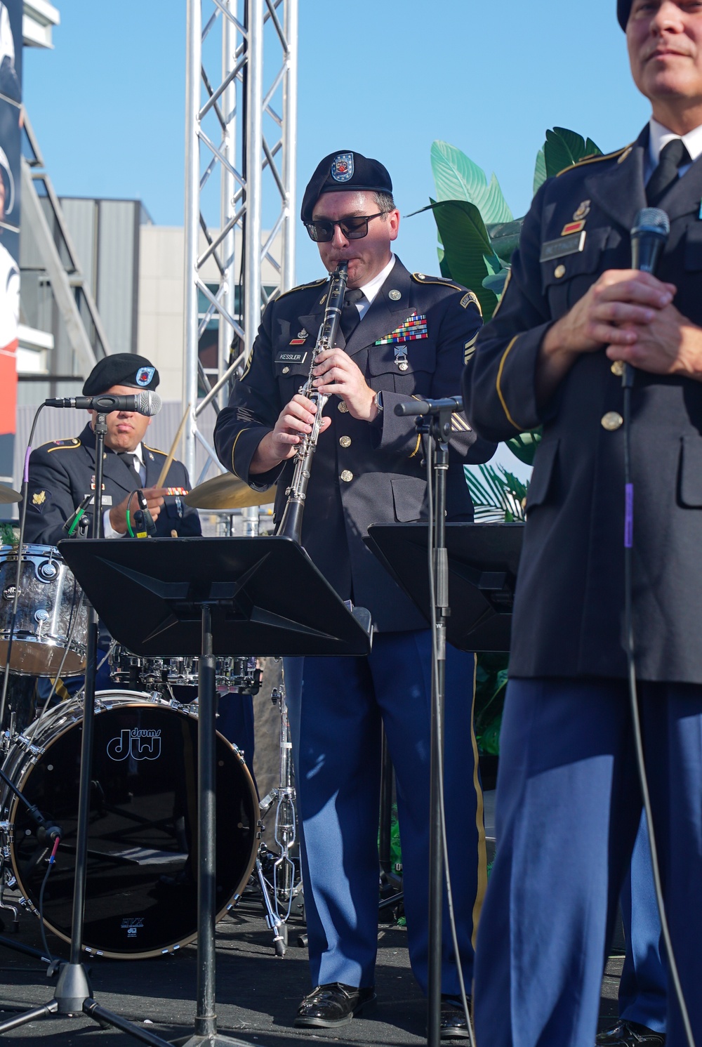 Band performs at Bengals 2024 Salute to Service