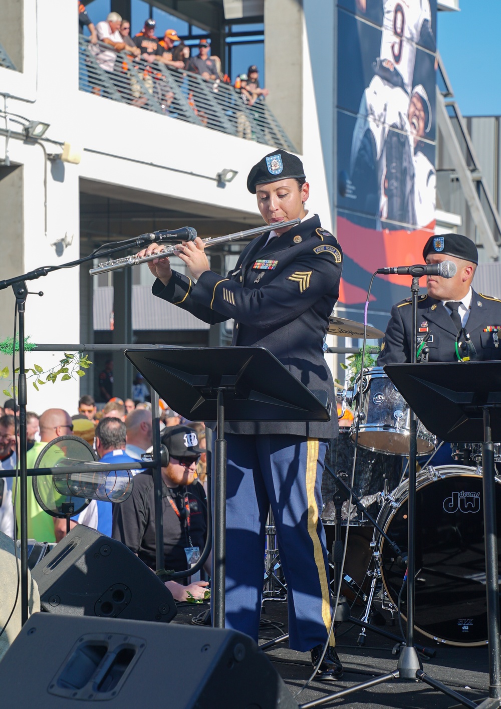 Band performs at Bengals 2024 Salute to Service