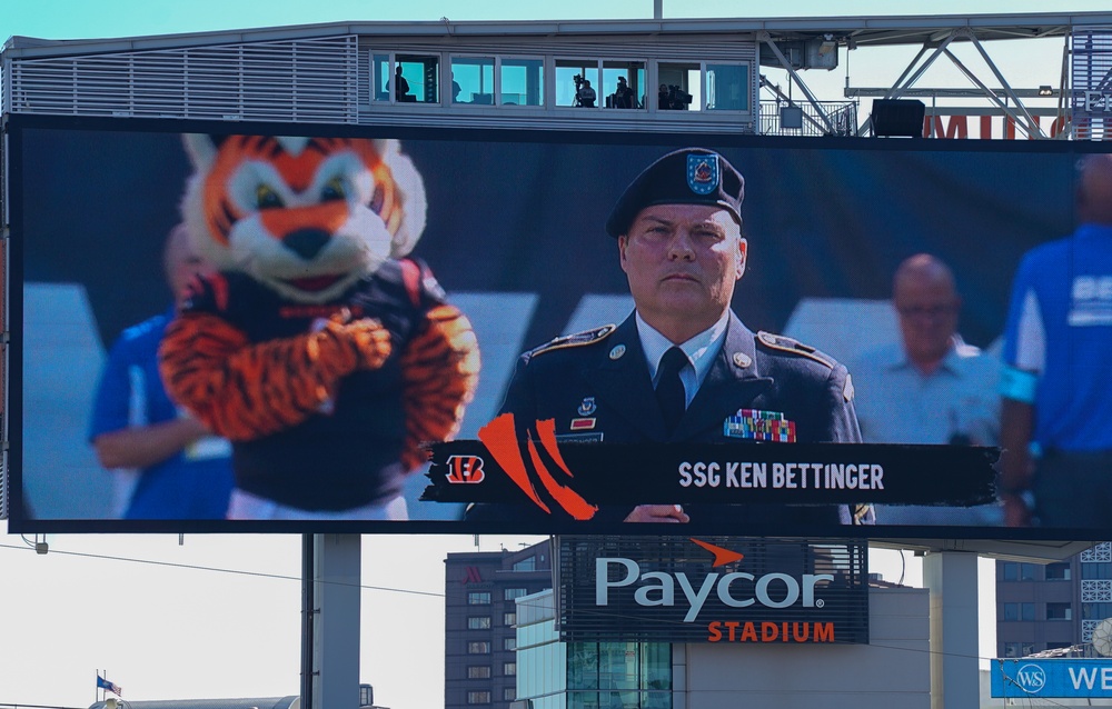 Band performs at Bengals 2024 Salute to Service