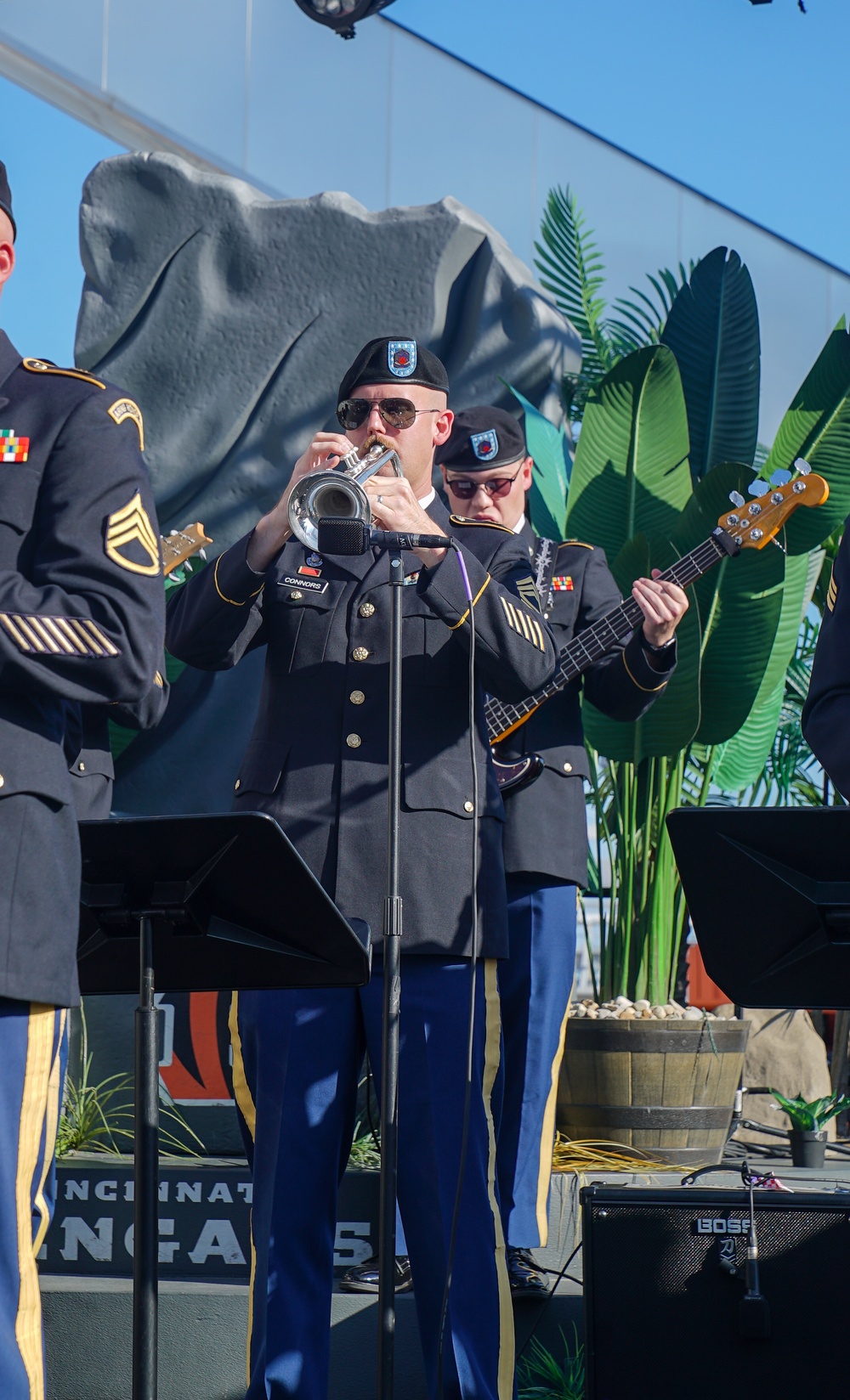 Band performs at Bengals 2024 Salute to Service