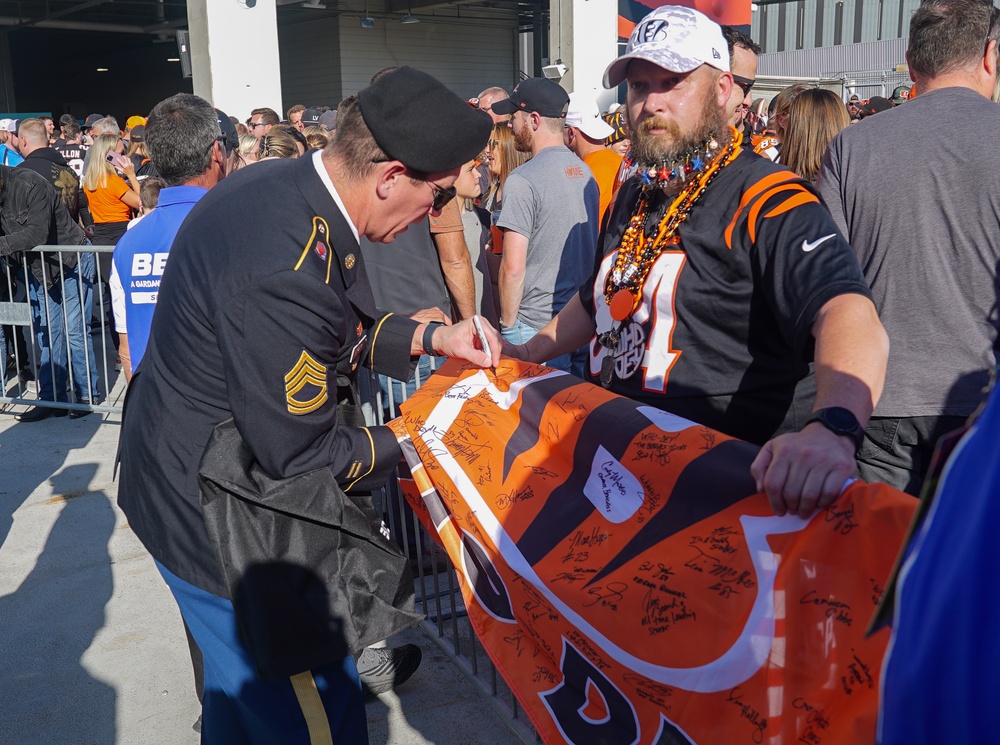 Band performs at Bengals 2024 Salute to Service