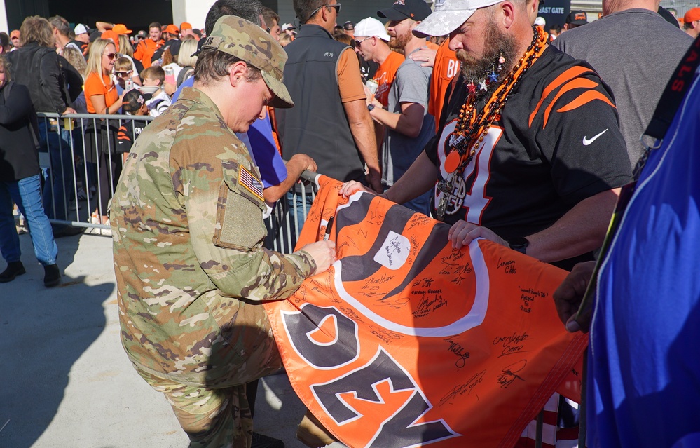 Band performs at Bengals 2024 Salute to Service