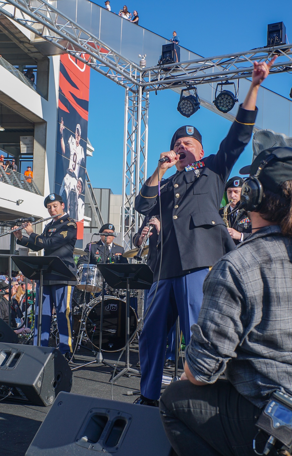 Band performs at Bengals 2024 Salute to Service