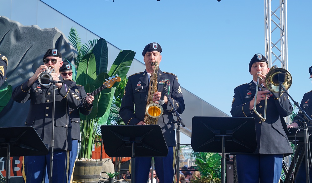 Band performs at Bengals 2024 Salute to Service