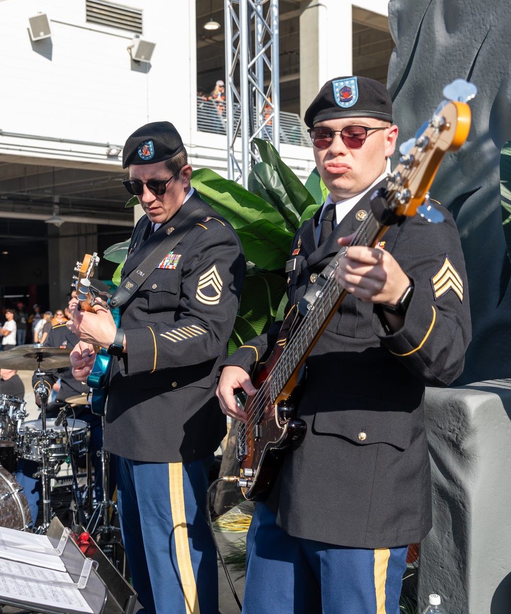 Band performs at Bengals 2024 Salute to Service