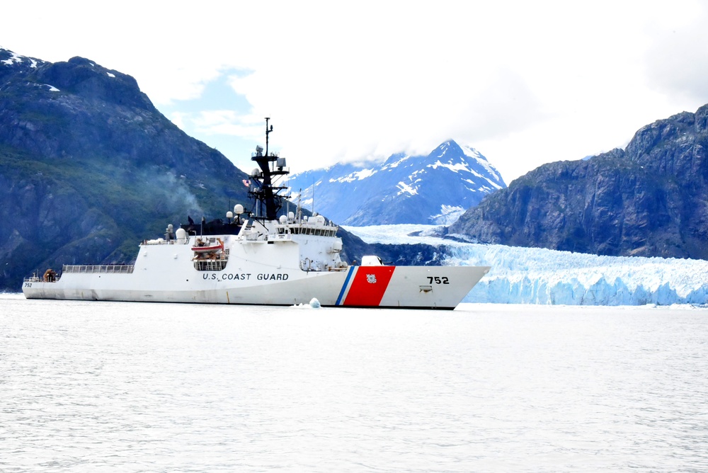 U.S. Coast Guard Cutter Stratton conducts operations throughout the Alaskan region