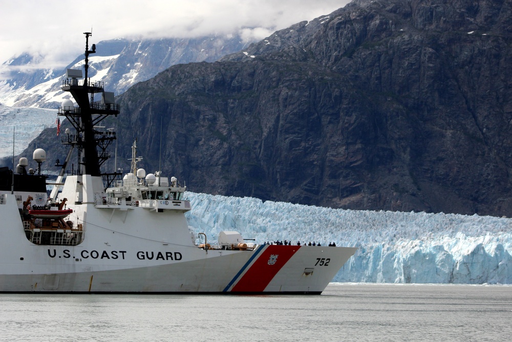 U.S. Coast Guard Cutter Stratton conducts operations throughout the Alaskan region