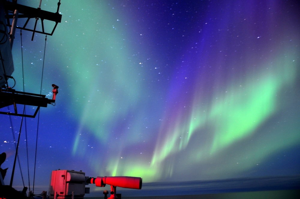 U.S. Coast Guard Cutter Stratton conducts operations throughout the Alaskan region