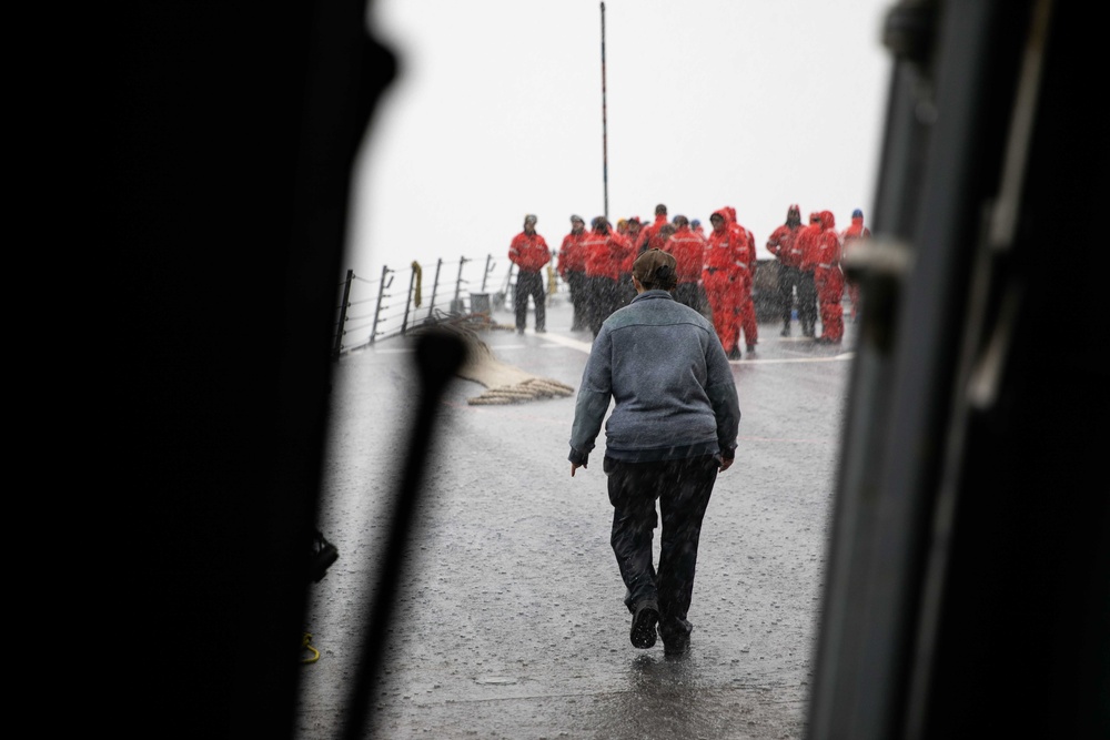 USS Higgins Conducts Sea-and-Anchor Evolution