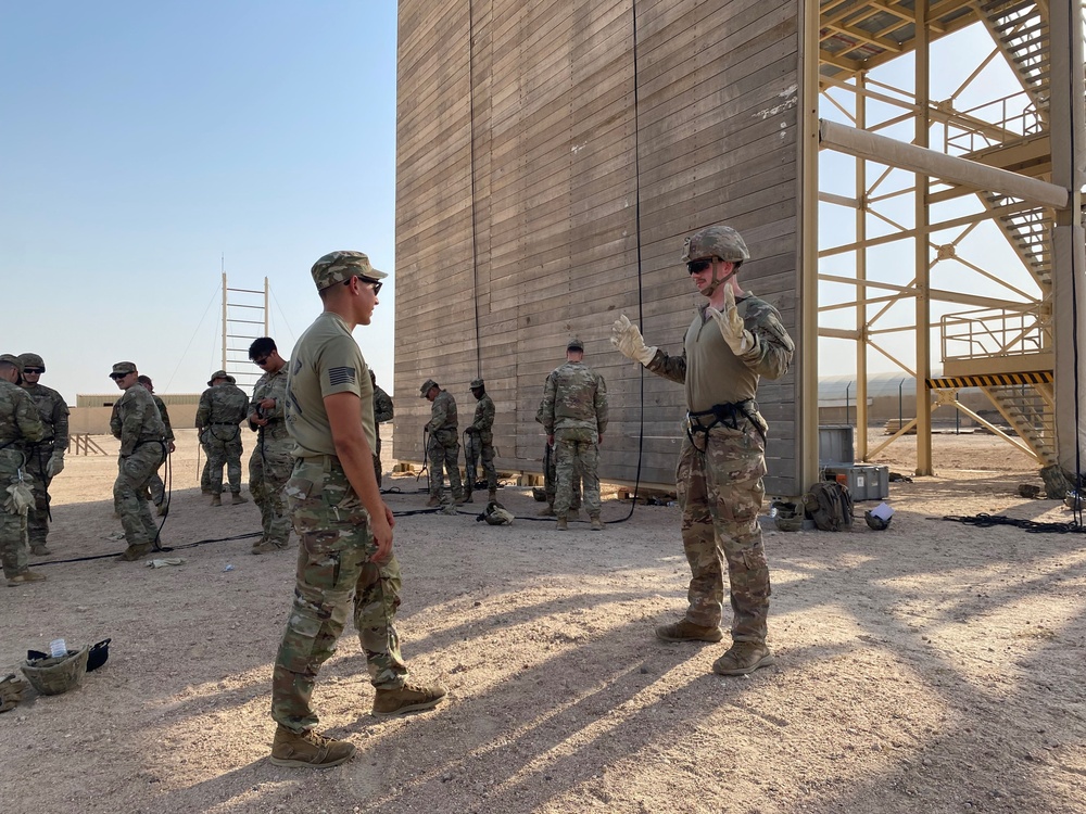 Rappel Tower Training, Task Force Commando