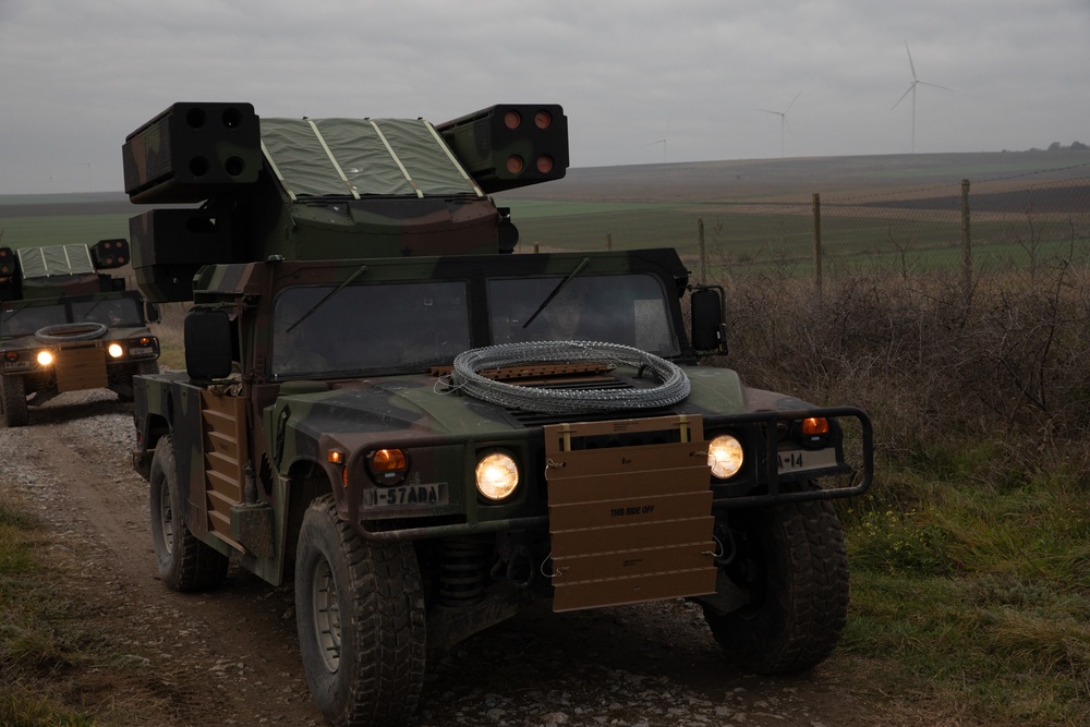 Avengers travel uphill during Exercise Southern Shield