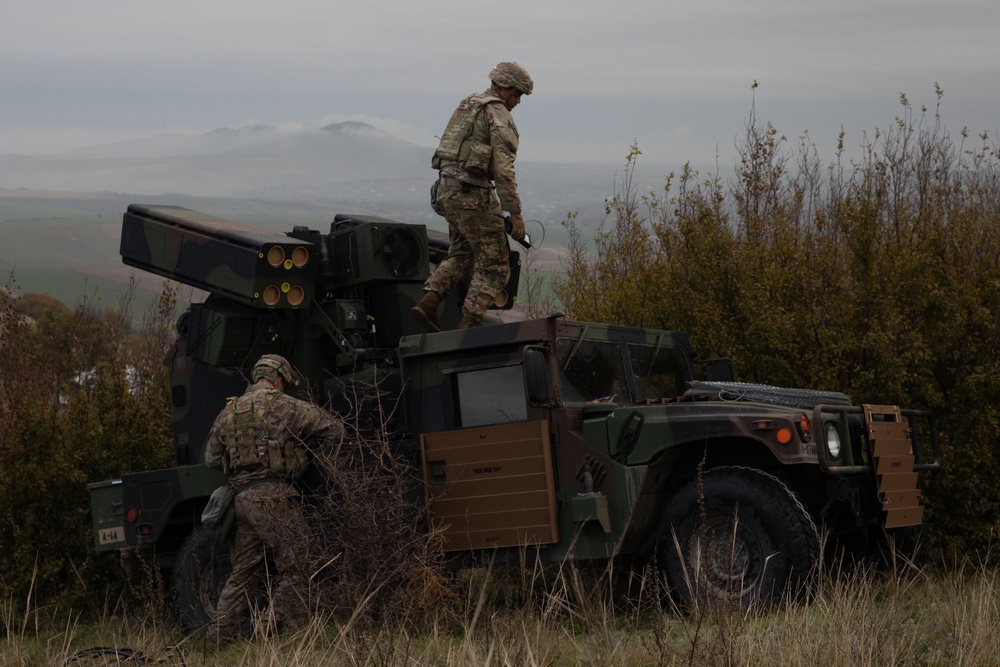 U.S. Soldiers set up Avenger Air Defense System