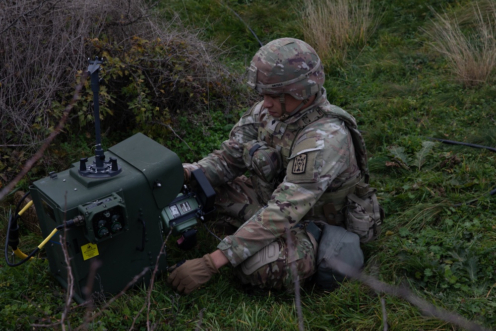 U.S. Soldier operates an Avenger Air Defense System