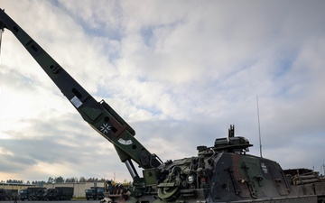 German Army weapons systems &amp; military vehicles on display during Exercise Dynamic Front 25