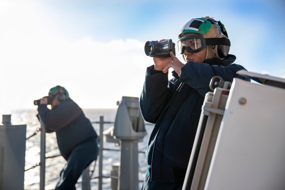 Sailors Conduct Flight quarters