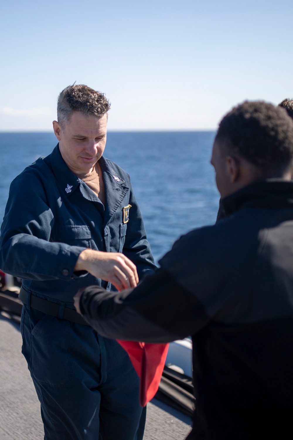 Sailors Conduct a FOD walk-down