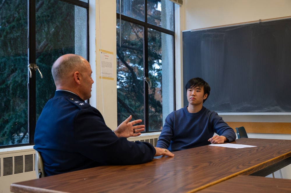 Acting Air Guard Director Visits Hometown, Almus University