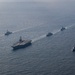 USS George Washington steams in formation with JMSDF, ROK-N during Freedom Edge 2024