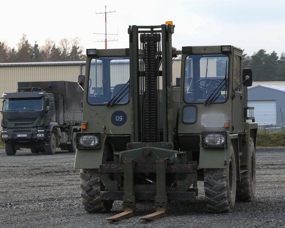 German Army weapons systems &amp; military vehicles on display during Exercise Dynamic Front 25