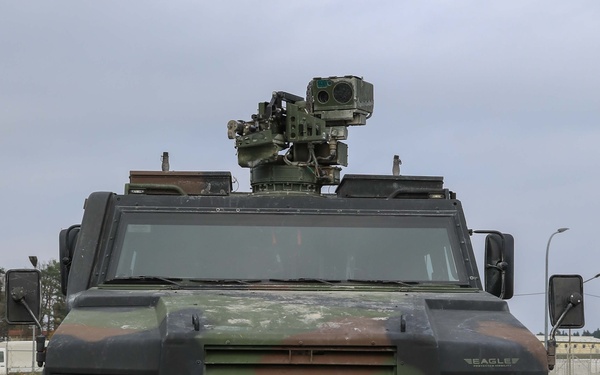 German Army weapons systems &amp; military vehicles on display during Exercise Dynamic Front 25